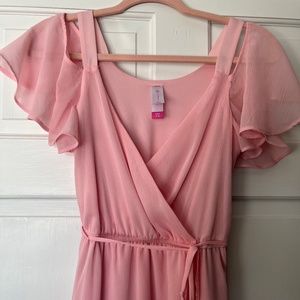 Pink dress,